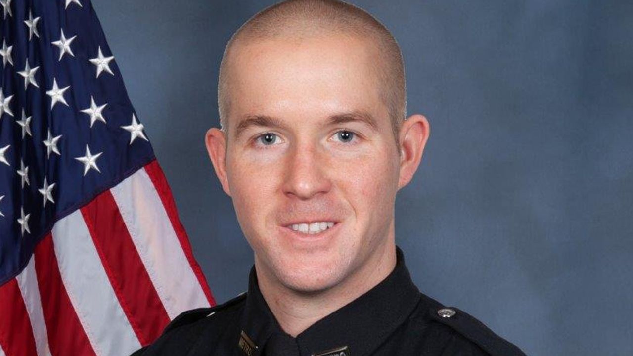 Officer Cory "CJ" Galloway, shown in a photo provided by the Louisville Metro Police, has been with the department since 2018. 