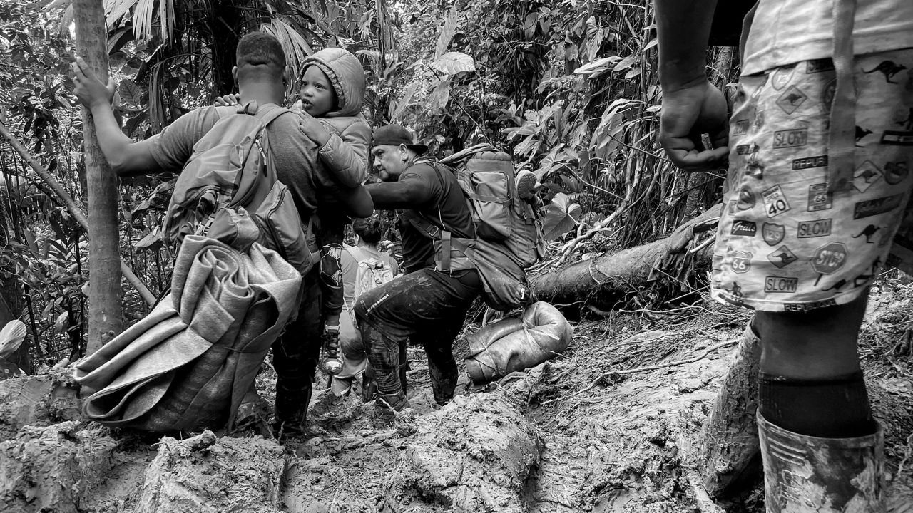 People pay around $400 to cross the Darién Gap, which is controlled by a local drug cartel. They bring little with them besides what they can carry on their backs.