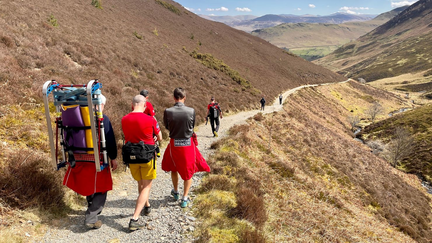 Volunteers from the Keswick Mountain Rescue Team spent two hours assisting a group of hikers in the Lake District, some of whom had become unwell after taking magic mushrooms, according to the group's Facebook page.