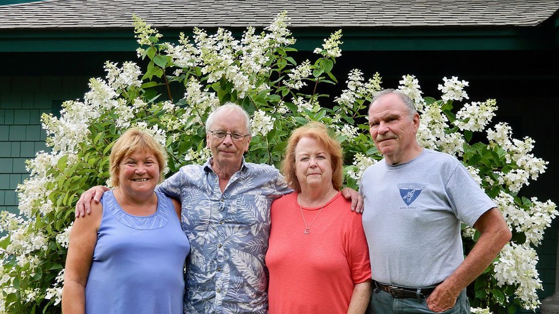 The group have become good friends over the years. Here they are in Vermont together in 2016.