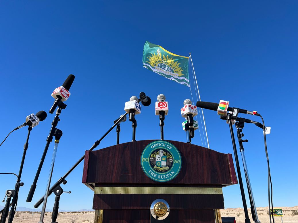 <strong>California dreaming: </strong>Officially named The United Territories of The Sovereign Nation of The People's Republic of Slowjamastan, Williams' self-declared "country" is located off California State Route 78, a two-and-a-half-hour drive northwest of San Diego.