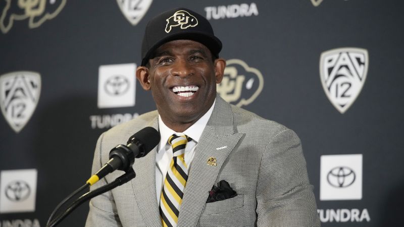 NextImg:Colorado Buffaloes head coach Deion Sanders meets team mascot and gets quite the surprise | CNN
