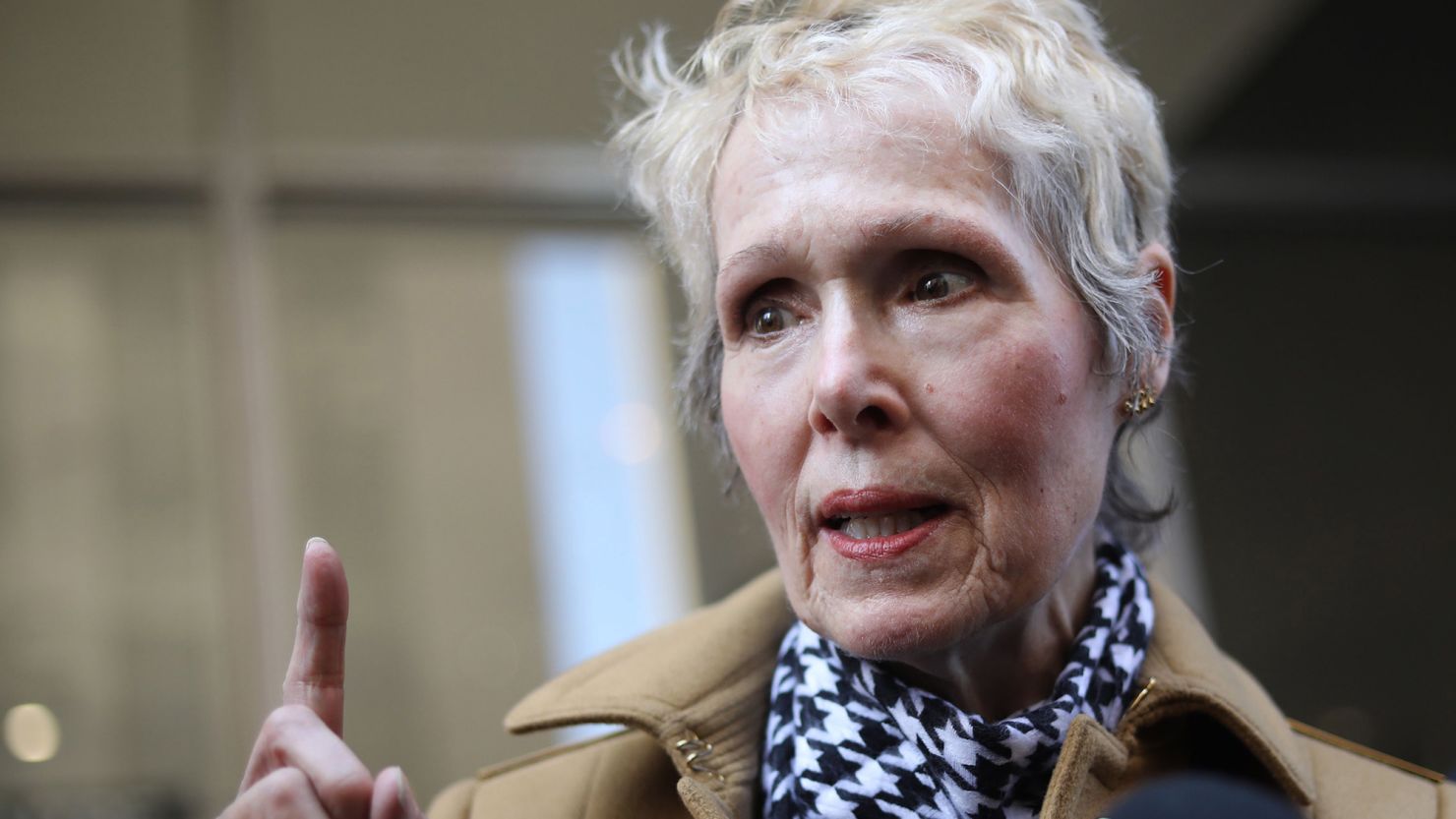 E. Jean Carroll outside State Supreme Court on March 4, 2020 in New York. Caroll is suing Donald Trump for defamation.