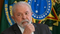 04/06/2023 - BRASILIA, BREAKFAST WITH THE PRESIDENT - The President of the Republic, Luiz Inacio Lula da Silva, participates in breakfast with journalists, at the Planalto Palace, this Thursday, April 6th. Photo: Mateus Bonomi/AGIF (via AP)