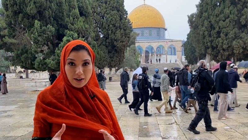 NextImg:Watch: CNN goes to al-Aqsa mosque central to heightened tensions in Jerusalem | CNN