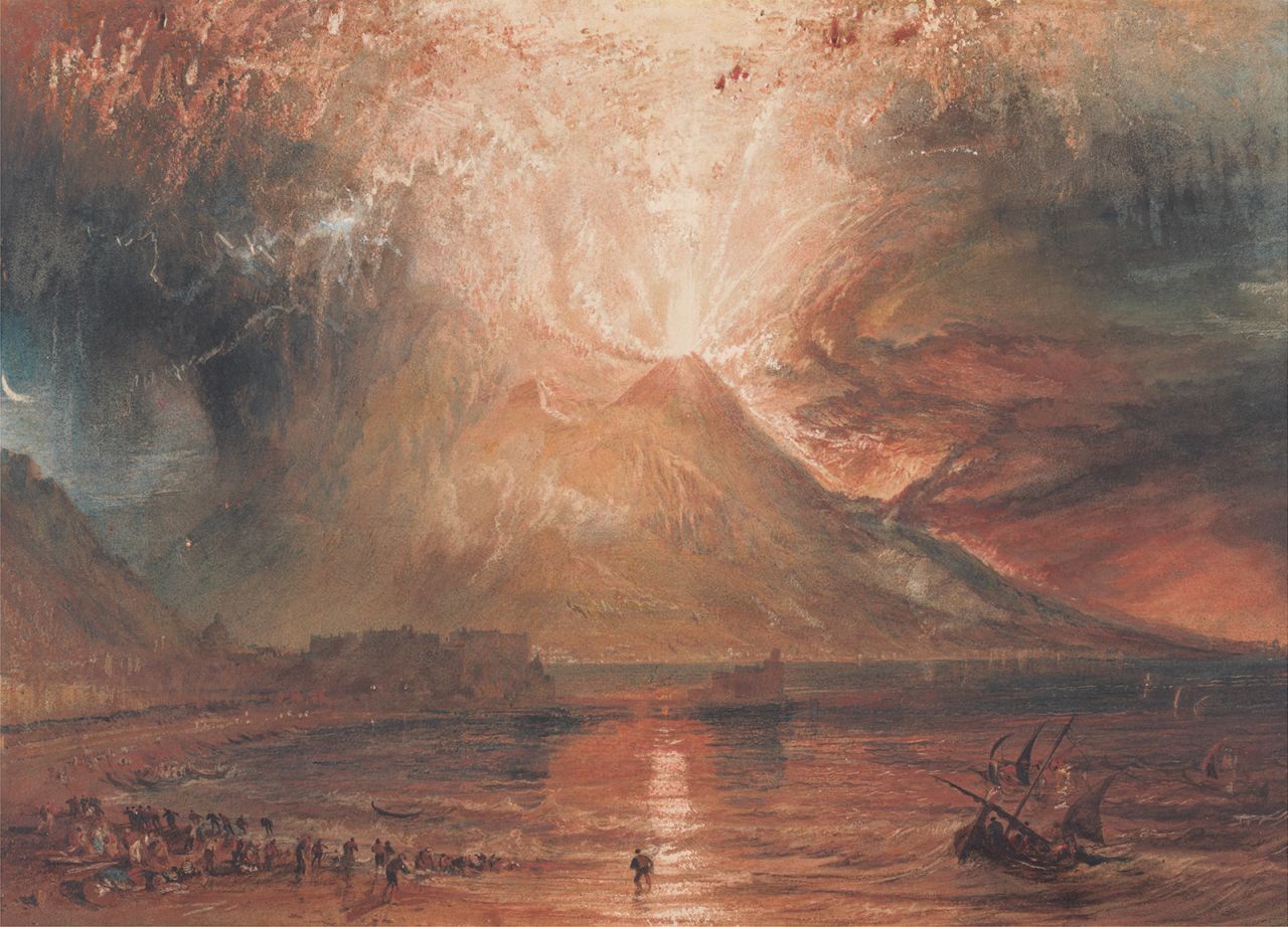 Researchers worked with Google's Arts and Culture project to map the emotions people felt when looking at different works, including J.M.W. Turner's "Vesuvius."