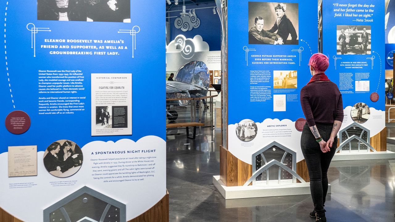 Museum visitors will be able to learn Earhart's aviation legacy at its exhibits. 