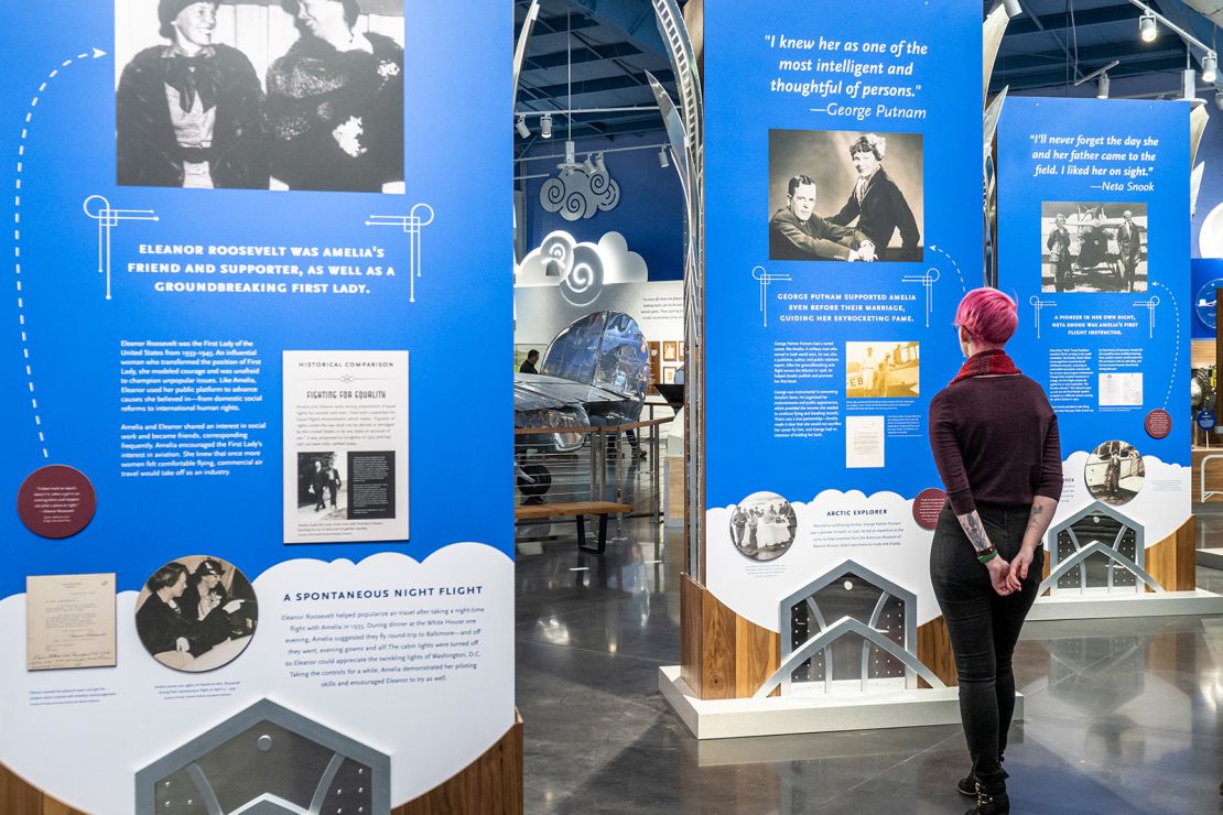 Museum visitors will be able to learn Earhart's aviation legacy at its exhibits. 