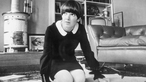 November 1965:  Chelsea fashion designer and make-up manufacturer Mary Quant.  (Photo by Keystone/Getty Images)