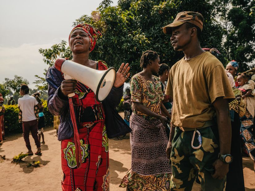 The UK's Hugh Kinsella Cunningham, who chronicled the work of women's rights activists in the Democratic Republic of Congo, won in the documentary project category.