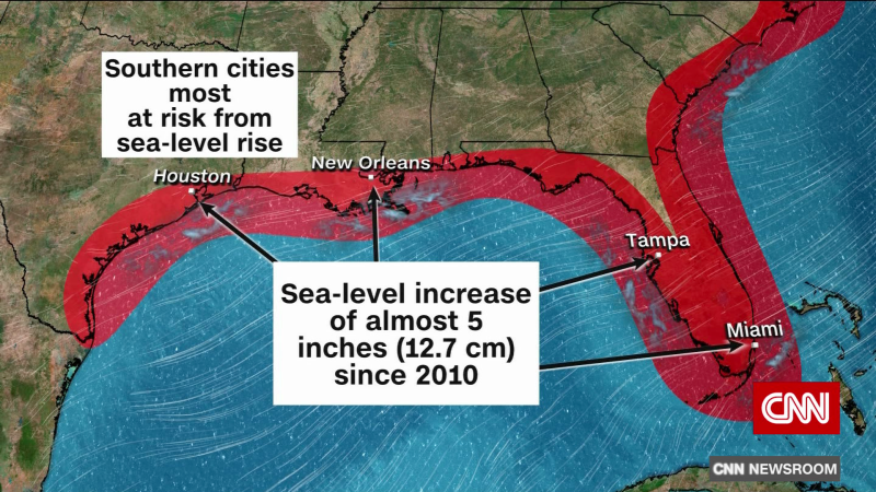 Southeastern U.S. cities in greater peril over rising sea levels | CNN