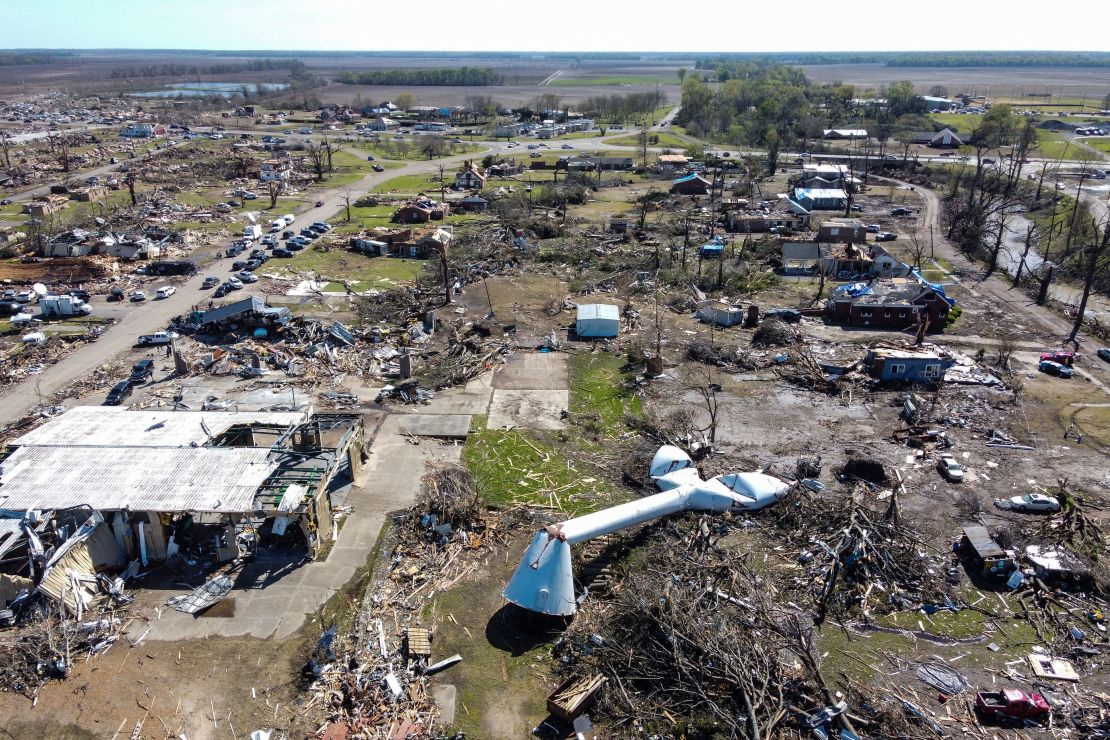 Rolling Fork, Mississippi suffered massive damage from a powerful tornado on March 24. 