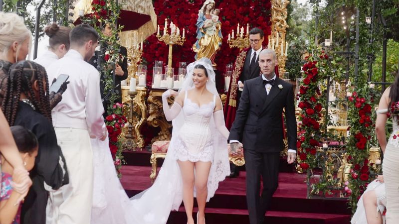 NextImg:'Till Death Do Us Part: Kourtney & Travis' gives a behind-the-scenes look at their weddings | CNN