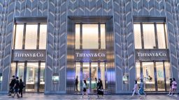 A store of American luxury jewelry company Tiffany & Co in Hong Kong, China, photographed on August 31, 2020