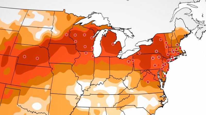 More than 100  temperature records could be broken across the Midwest and Northeast through Friday | CNN
