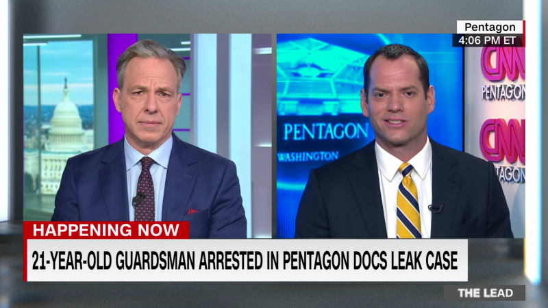 FBI arrests suspect in leak of classified U.S. documents, a leak Pentagon officials call a “deliberate criminal act.”  | CNN