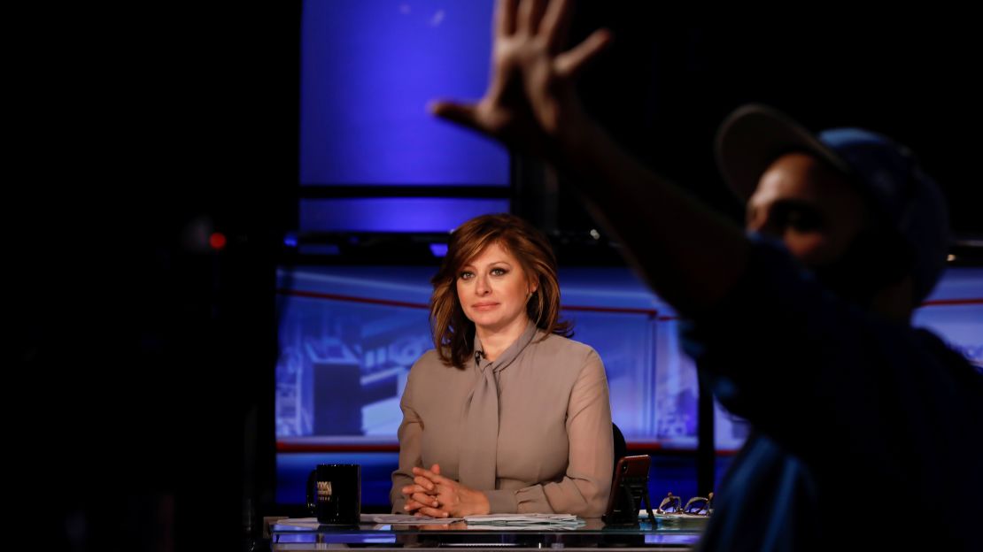 Maria Bartiromo prepares for a taping in 2018. 