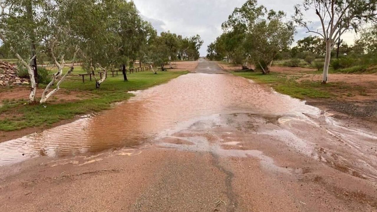 Flood warnings are in place across a large area of Western Ausralia with fears water could block access to remote roads.