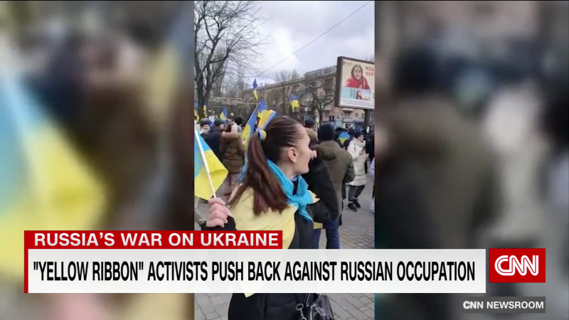 Ukraine’s “Yellow Ribbon” activists push back against Russian occupation  | CNN