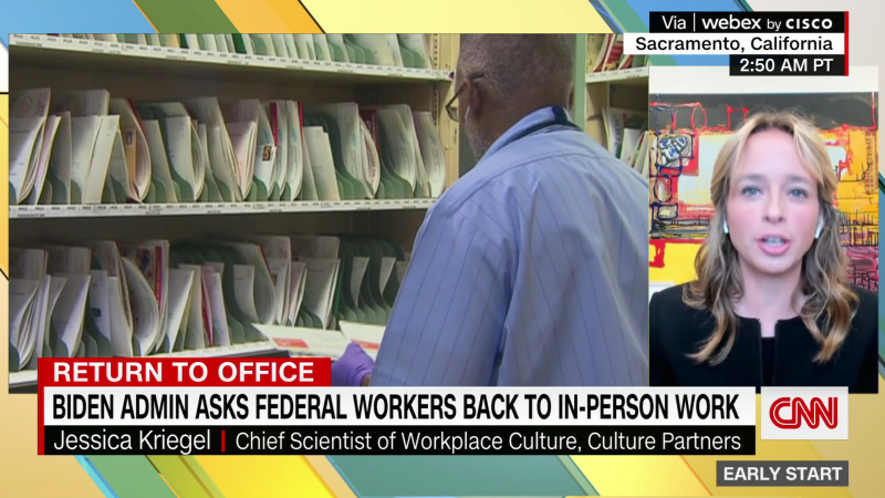 Biden administration asks federal workers back to in-person work | CNN Business