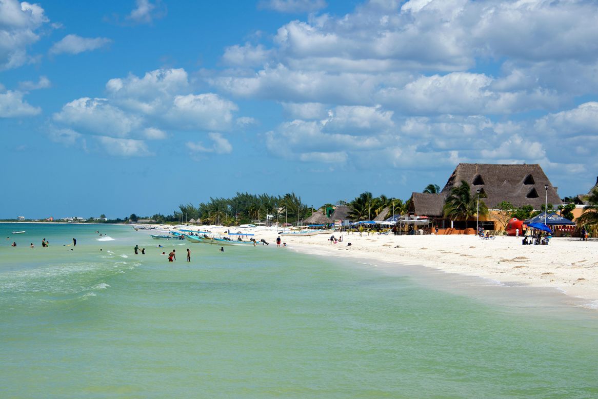 <strong>The Flamingo Coast, Yucatán: </strong>The Gulf Coast beaches stretching from Telchac Puerto to Celestún (pictured) are free of high-rise hotels. Most visitors rent houses.