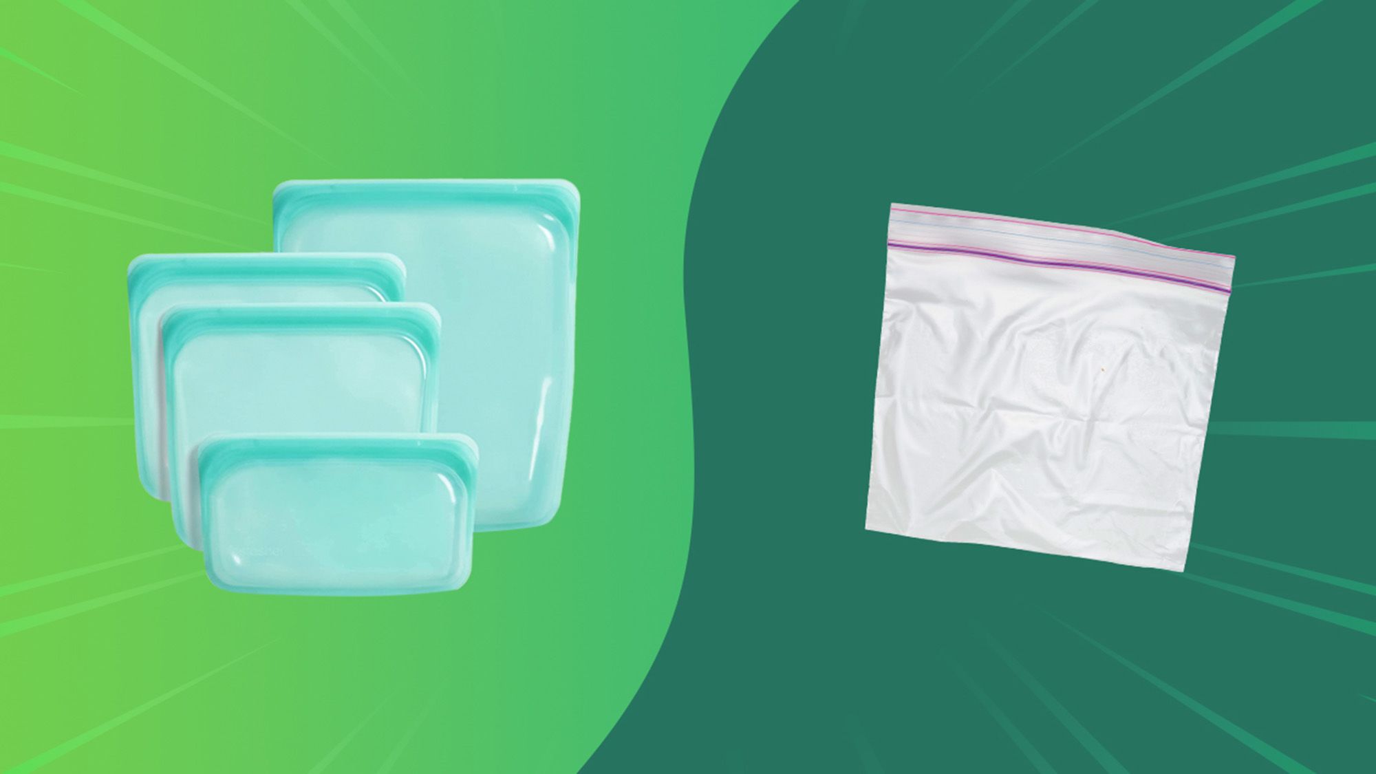Greater Goods Reusable Silicone Bags