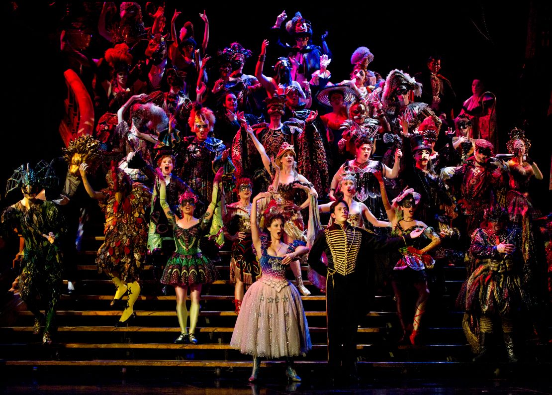 A scene during a performance of the musical "The Phantom of the Opera" at the Majestic Theater in New York, February 7, 2012.