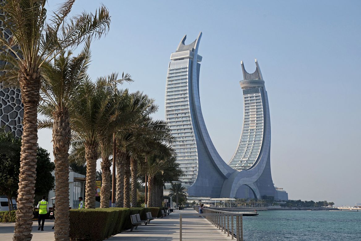 <strong>New icons: </strong>Katara Towers are shaped like two scimitars, and have already made their mark on the Qatar skyline.