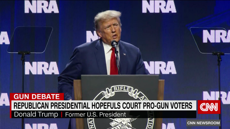Republican presidential hopefuls court pro-gun voters at the annual NRA convention | CNN
