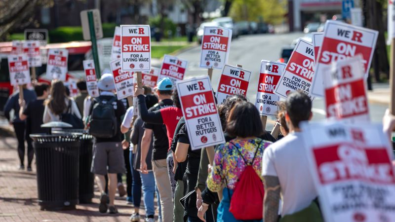 Agreement reached between Rutgers University and labor union representatives, faculty strike ends | CNN