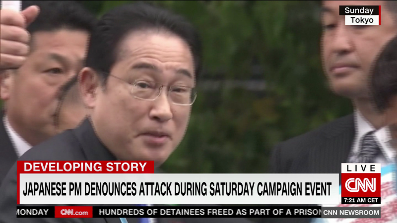 Kishida speaks out after narrowly escaping a violent attack on the campaign trail | CNN
