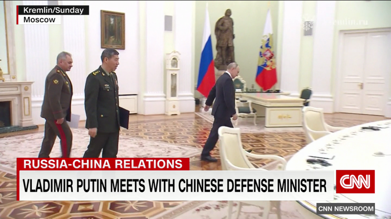 Putin meets with China’s defense minister