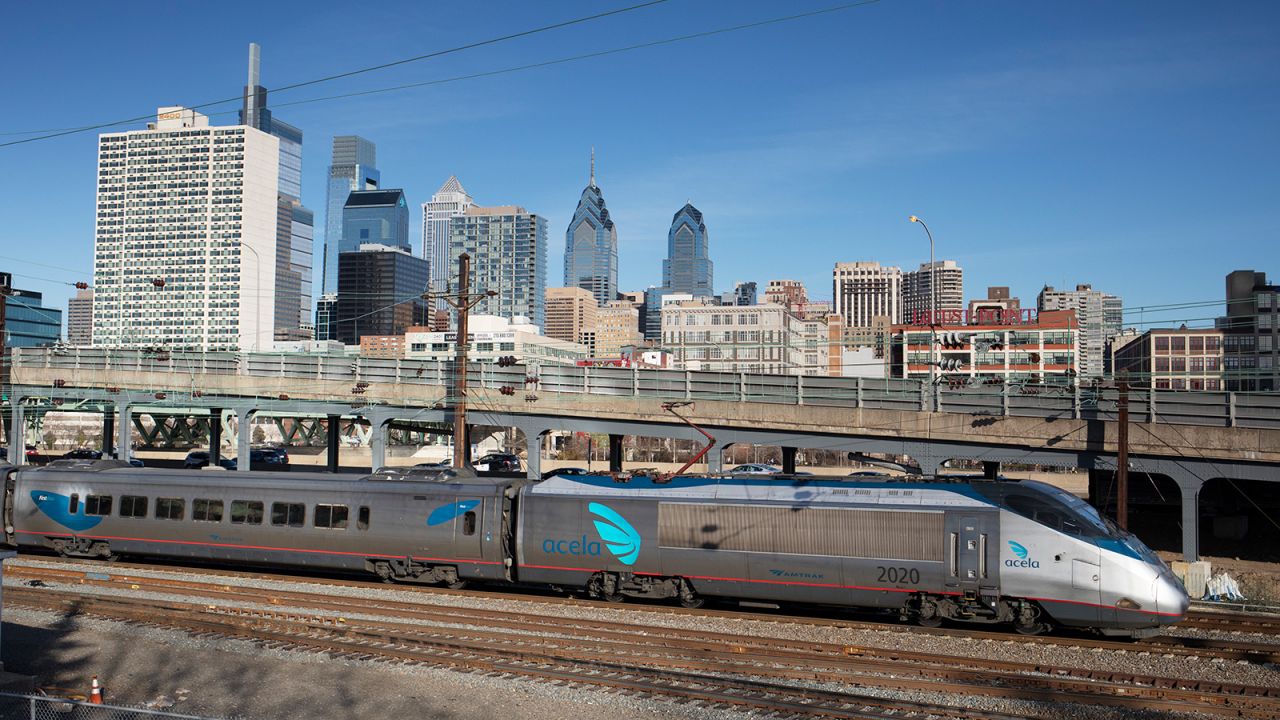 Amtrak plans to introduce its new generation Avelia Liberty trains to replace the Acelas, pictured, on the NEC later this year.