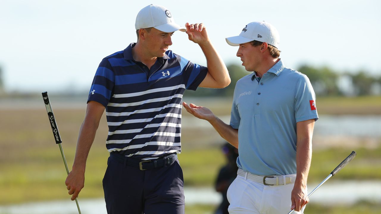 Fitzpatrick (R) edged Spieth (L) after a pulsating final round.