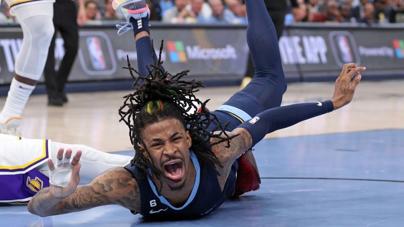 NextImg:Los Angeles Lakers win Game 1 against Memphis Grizzlies thanks to team's 'supporting cast'; Ja Morant's series 'in jeopardy' | CNN