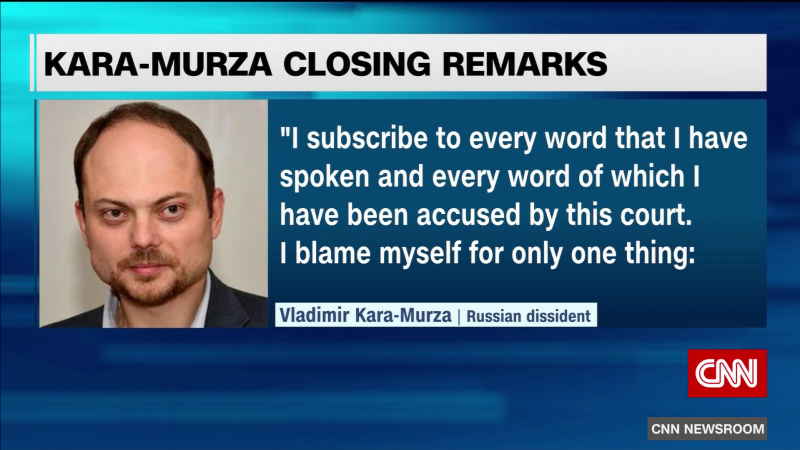 What the sentencing of Vladimir Kara-Murza says about the state of the opposition in Putin’s Russia | CNN