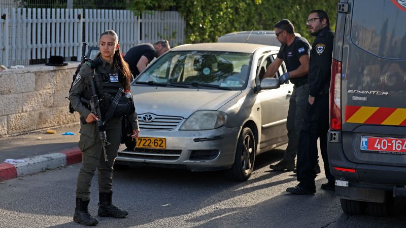 Israeli police say two men shot near Jewish tomb in Jerusalem in suspected 'terror attack'