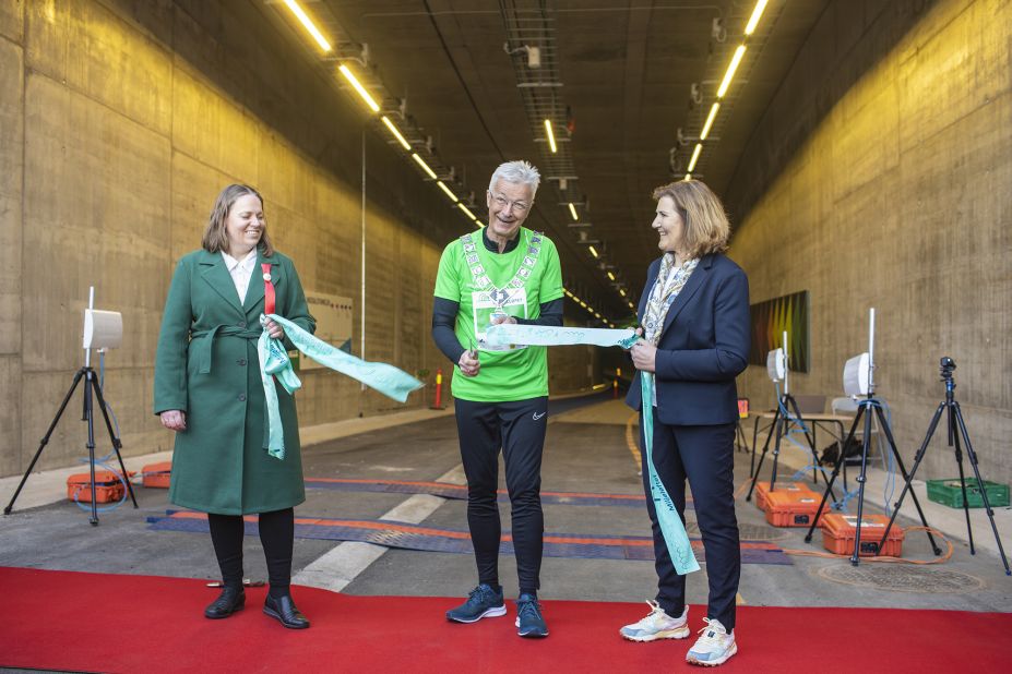 <strong>Grand opening: </strong>The $29 million tunnel opened on April 15, after four years of construction. 