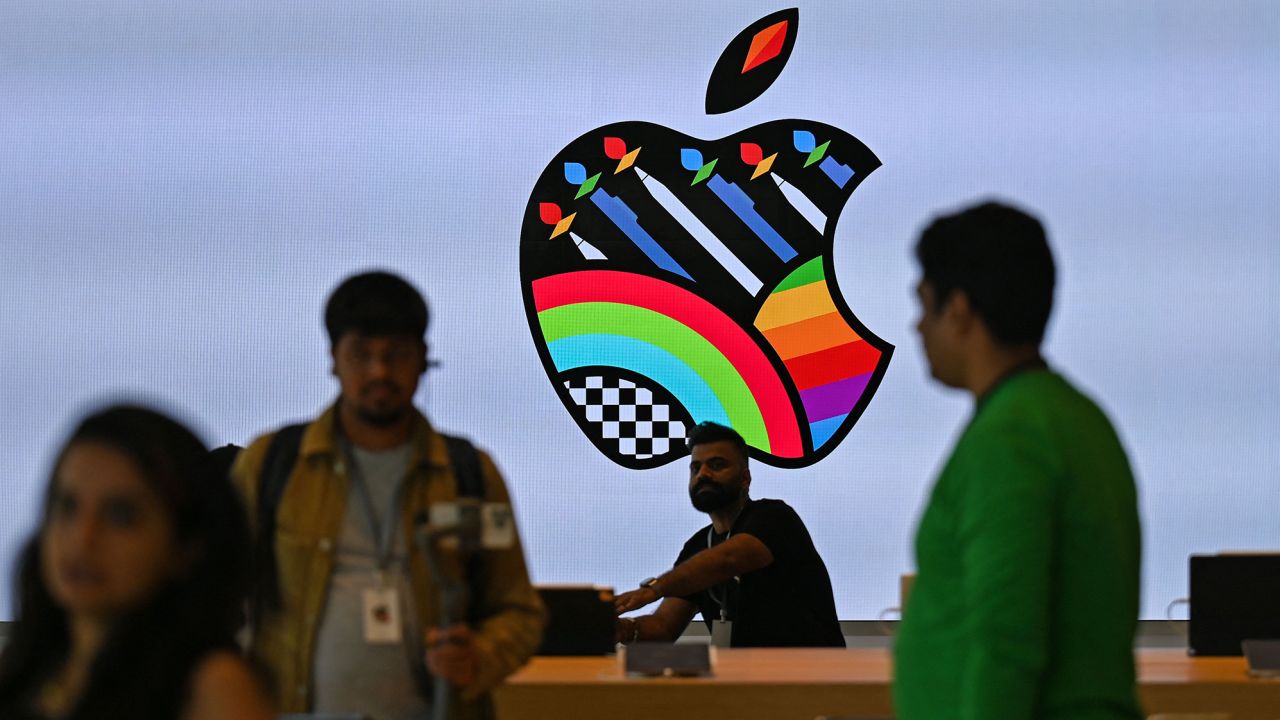 A media preview held at Apple's retail store on the eve of its opening in Mumbai in April. The iPhone maker opened its first physical stores in the country last week.