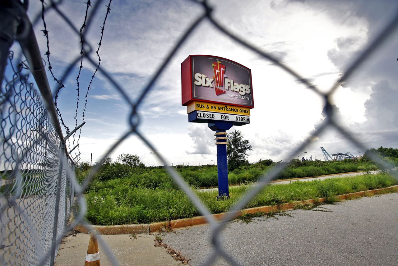 Six Flags New Orleans has been shuttered since Hurricane Katrina flooded it in 2005. 