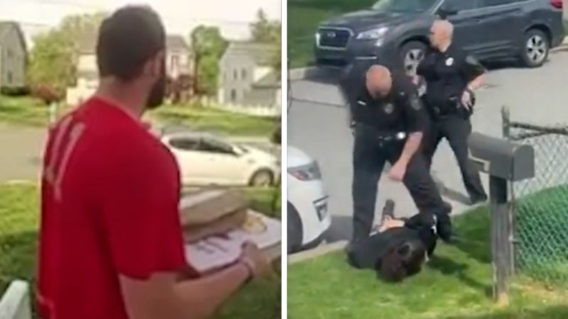 See pizza delivery guy take out suspect fleeing police | CNN