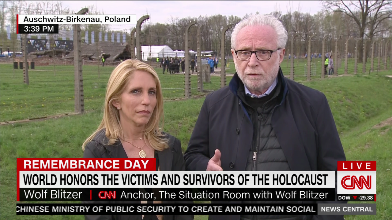 Watch: Dana Bash and Wolf Blitzer live from Auschwitz-Birkenau, Poland