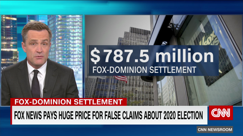 Fox News settles with Dominion at the last second, pays more than $787 million to avoid defamation trial | CNN