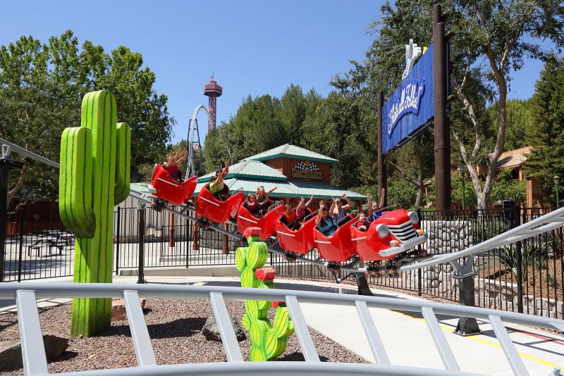 This sunny park has more roller coasters than any in the world