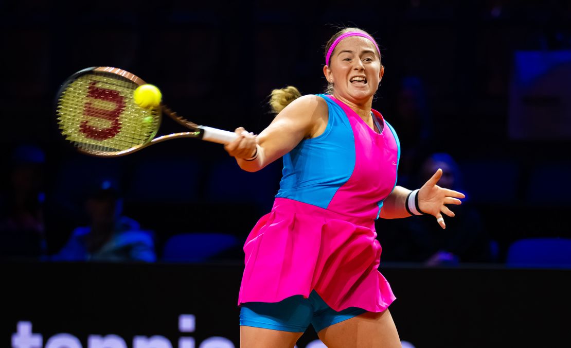 Ostapenko will take on Ons Jabeur on Wednesday following her defeat of Raducanu.