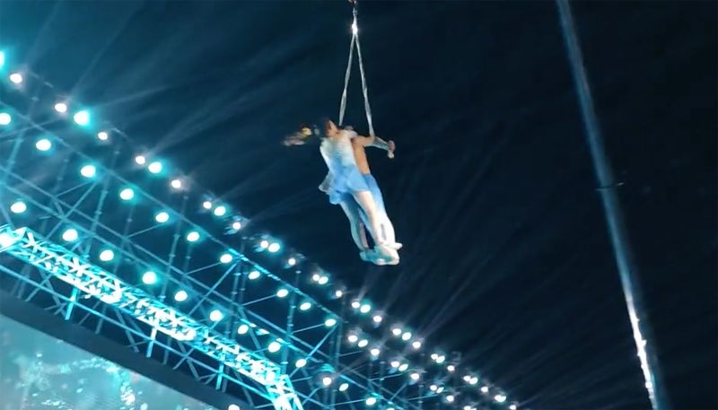 Chinese trapeze artist falls to her death during performance with