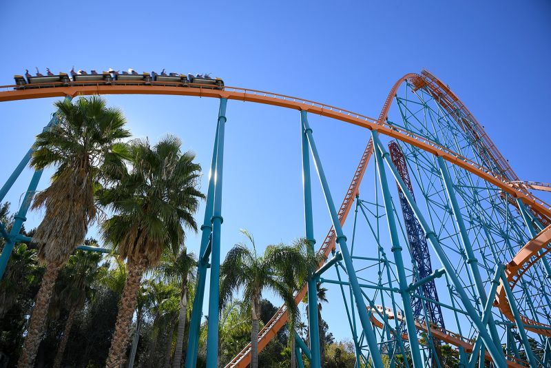 This sunny park has more roller coasters than any in the world