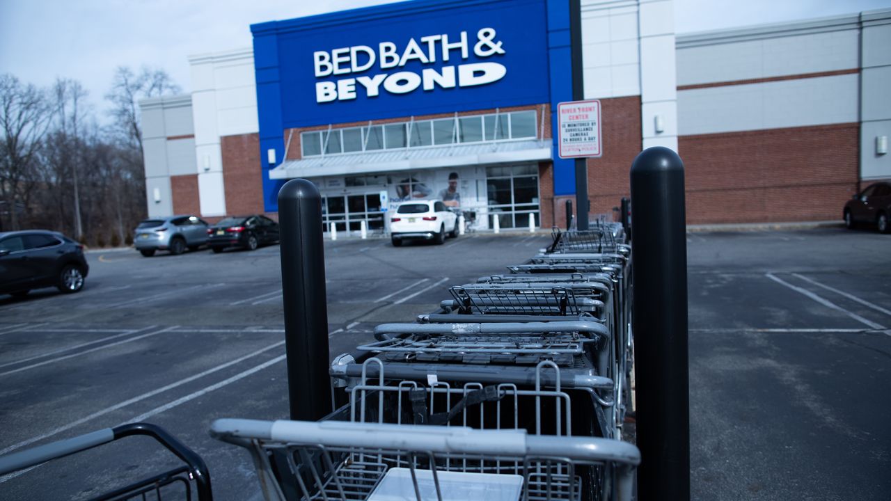 A Bed Bath & Beyond store in Clifton, New Jersey, in February. The company laid off more than 1,000 workers in the state days before a new severance law took effect.