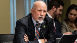 Congressman Chip Roy (R) speaks during House Judiciary Committee field hearing on New York City violent crimes at Javits Federal Building in New York City on April 17, 2023. 