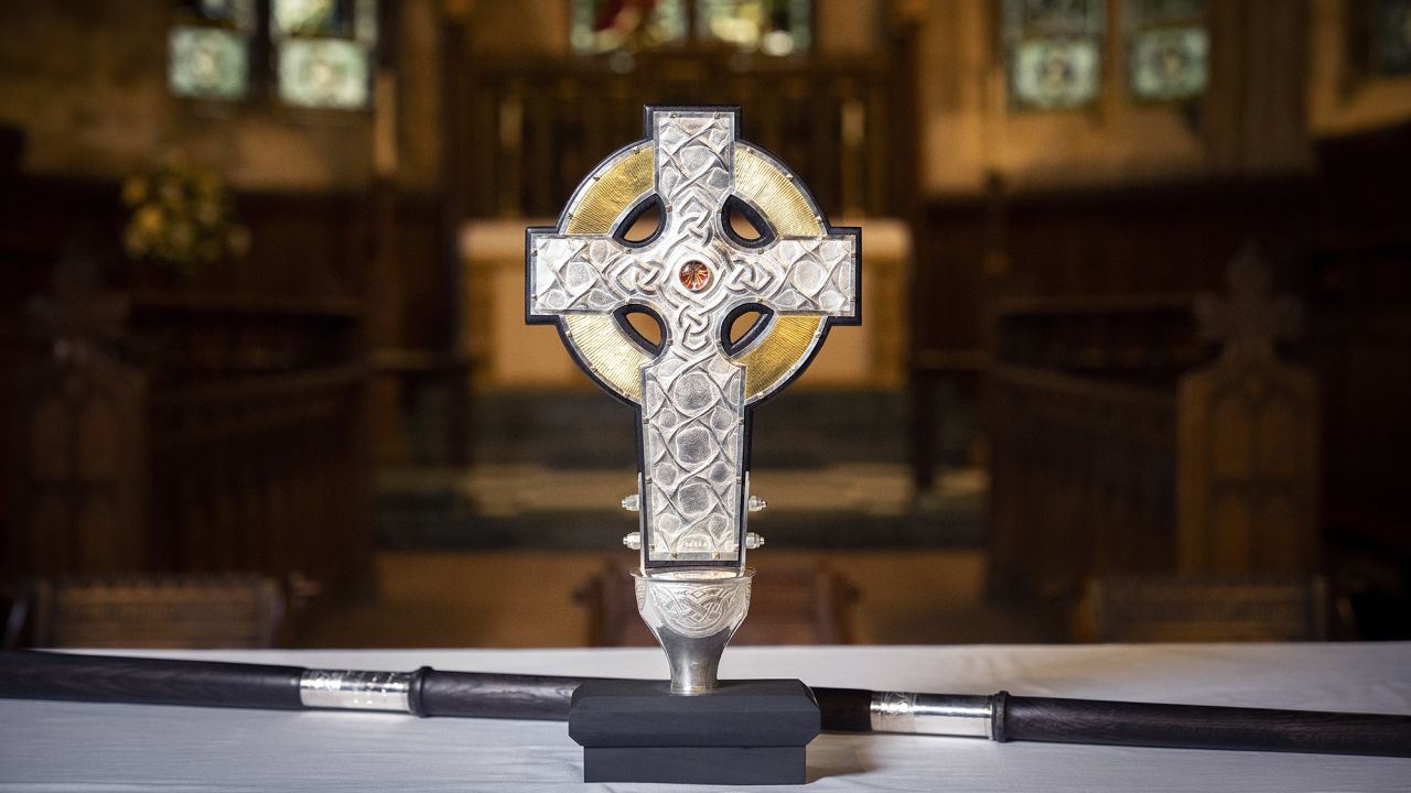The Cross of Wales is a new processional cross presented by the King as a centenary gift to the Church in Wales and will lead the coronation procession on May 6.